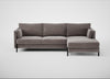 Tortona Right Hand Facing Corner Chaise Smart Luxe Velvet Mushroom