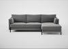 Tortona Right Hand Facing Corner Chaise Smart Velvet Mercury