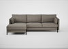 Tortona Left Hand Facing Corner Chaise Broad Weave Pebble