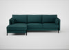 Tortona Left Hand Facing Corner Chaise Brushed Cotton Pine