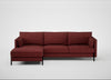 Tortona Left Hand Facing Corner Chaise Capelo Linen-Cotton Etruscan Red