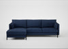 Tortona Left Hand Facing Corner Chaise Capelo Linen-Cotton Inkspot