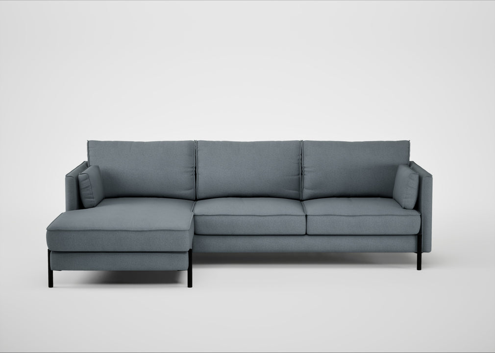 Tortona Left Hand Facing Corner Chaise Capelo Linen-Cotton Mineral