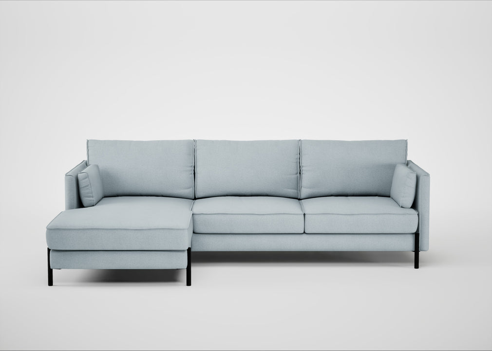 Tortona Left Hand Facing Corner Chaise Capelo Linen-Cotton Sea Shanty