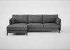 Tortona Left Hand Facing Corner Chaise Melton Wool Shale