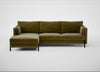 Tortona Left Hand Facing Corner Chaise Smart Luxe Velvet Peridot