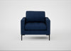 Eton Armchair Broad Weave Lagoon / Black