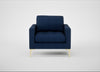 Eton Armchair Broad Weave Lagoon / Brass