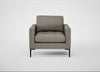 Eton Armchair Broad Weave Pebble / Black