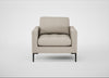Eton Armchair Broad Weave Putty / Black