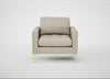 Eton Armchair Broad Weave Putty / Brass