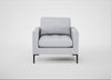 Eton Armchair Broad Weave Tin / Black