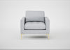 Eton Armchair Broad Weave Tin / Brass