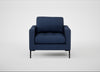 Eton Armchair Capelo Linen-Cotton Inkspot / Black