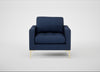 Eton Armchair Capelo Linen-Cotton Inkspot / Brass