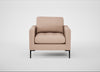 Eton Armchair Capelo Linen-Cotton Rosedale / Black