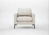 Eton Armchair Chunky Boucle Ecru / Black