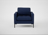Eton Armchair Melton Wool New Navy / Black
