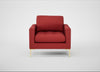 Eton Armchair Melton Wool Red Oxide / Brass