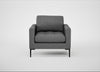 Eton Armchair Melton Wool Shale / Black