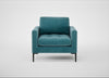 Eton Armchair Smart Luxe Velvet Airforce Blue / Black