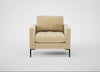 Eton Armchair Smart Luxe Velvet Biscuit / Black