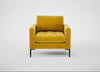 Eton Armchair Smart Luxe Velvet Canary / Black