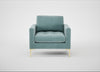 Eton Armchair Smart Luxe Velvet Mineral Blue / Brass