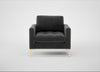Eton Armchair Smart Luxe Velvet Nickel / Brass