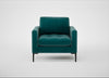 Eton Armchair Smart Luxe Velvet Ocean Green / Black
