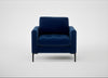Eton Armchair Smart Velvet Dusk / Black