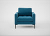 Eton Armchair Smart Velvet Ocean Blue / Black