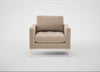 Eton Armchair Smart Velvet Pebble / Brass