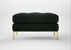 Eton Footstool Boucle Fern / Brass
