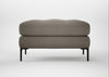 Eton Footstool Broad Weave Pebble / Black