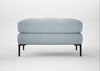 Eton Footstool Capelo Linen-Cotton Sea Shanty / Black