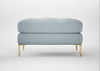 Eton Footstool Capelo Linen-Cotton Sea Shanty / Brass