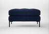 Eton Footstool Melton Wool New Navy / Black