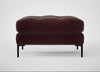 Eton Footstool Smart Luxe Velvet Acorn / Black