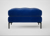 Eton Footstool Smart Luxe Velvet Azure / Black