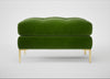 Eton Footstool Smart Luxe Velvet Grass / Brass
