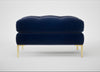Eton Footstool Smart Luxe Velvet Midnight / Brass
