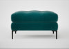 Eton Footstool Smart Luxe Velvet Ocean Green / Black