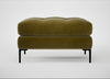 Eton Footstool Smart Luxe Velvet Peridot / Black