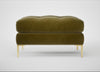 Eton Footstool Smart Luxe Velvet Peridot / Brass