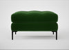 Eton Footstool Smart Velvet Forest / Black