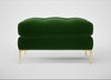 Eton Footstool Smart Velvet Forest / Brass
