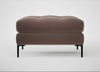 Eton Footstool Smart Velvet Mouse / Black