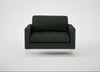 Eton Loveseat Boucle Fern / Brass