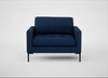 Eton Loveseat Broad Weave Lagoon / Black